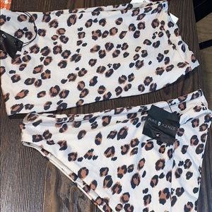 NWT Stone fox swim cheetah bikini
